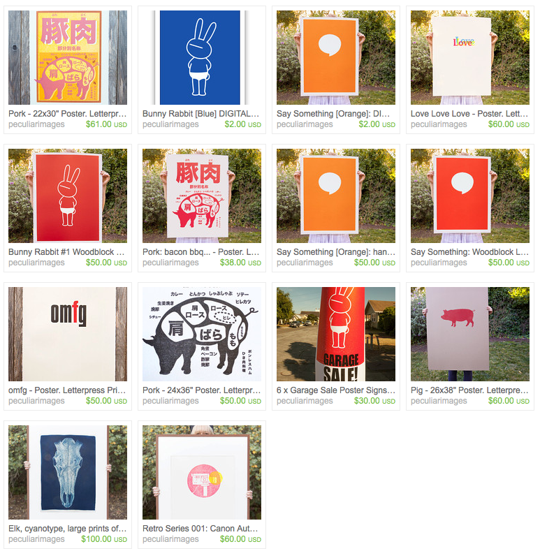 Go to Peculiar Images' Etsy store