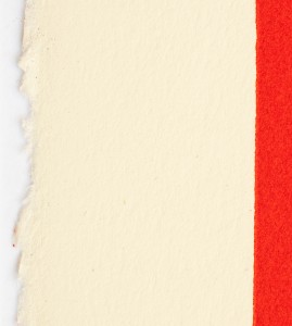 CLoseup of woodblock letterpress with decled edge