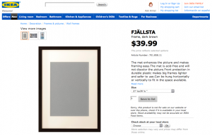 Prints will fit FJÄLLSTA IKEA Frames